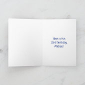 23e verjaardag: Kleurrijke muzieksymbolen + regenb Kaart (Binnen)