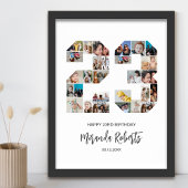 23e verjaardag nummer 23 aangepaste fotocollage poster