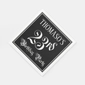 23e verjaardag Partij — Fancy Manuscript + de Naam Servet (Hoek)