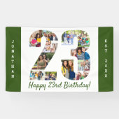 23e verjaardag partijnummer 23 foto-inklage banner (Horizontaal)