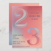 23e verjaardag uitnodiging (Voorkant / Achterkant)