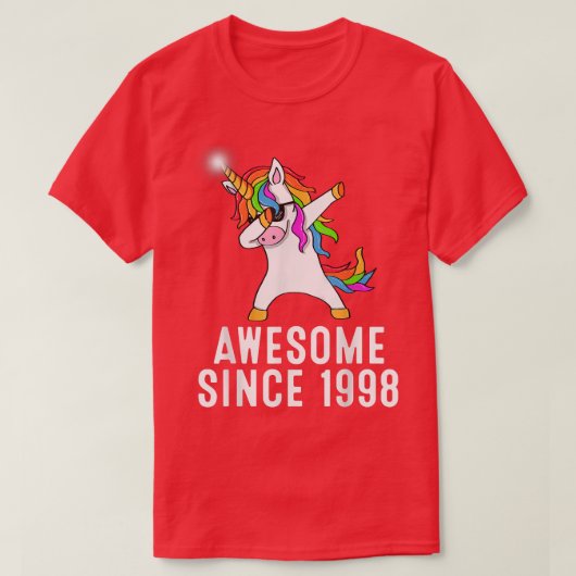 23e verjaardag , unicorn dab , Geweldige sinds 199 T-shirt (Design voorkant)