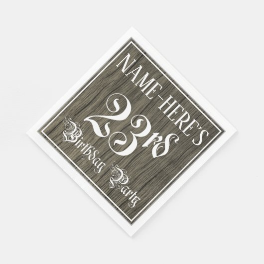 23e verjaardag van de partij — Fancy Manuscript, d Servet (Hoek)