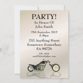 23e verjaardag Vlamingmotor partijuitnodiging Kaart (Achterkant)