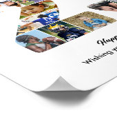 23e verjaardagsfeest Nummer 23 Fotocollage Poster (Hoek)