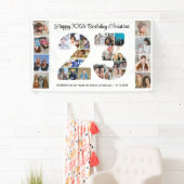 23e verjaardagsfeest Nummer 23 fotocollage Spandoek (Insitu)