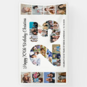 23e verjaardagsfeest Nummer 23 fotocollage Spandoek (Verticaal)