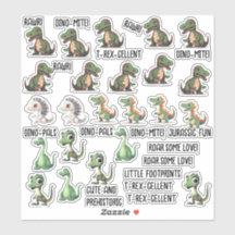 23pcs Dinosaur reeks op maat gesneden vinylSticker