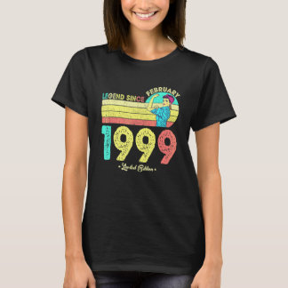 23rd Birthday February 1999 Legend Since 1999 23 Y T-shirt