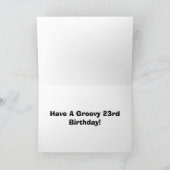 23rd Birthday Kaart (Binnen)