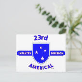23RD INFANTRY DIVISION "AMERICAL" PRODUCTS BRIEFKAART (Staand voorkant)