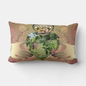 23rd Wedding Jubileum Foto Claddagh Floral Lum Kussen (Achterkant)