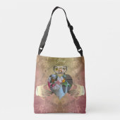 23rd Wedding Jubileum Foto Claddagh Topaz Crossbody Tas (Achterkant)