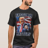 24029 Donald Trump, Vrijheidszaken T-shirt (Voorkant)