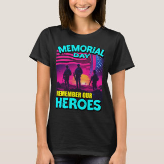 24078_Memorial Day Onthoud onze helden T-shirt