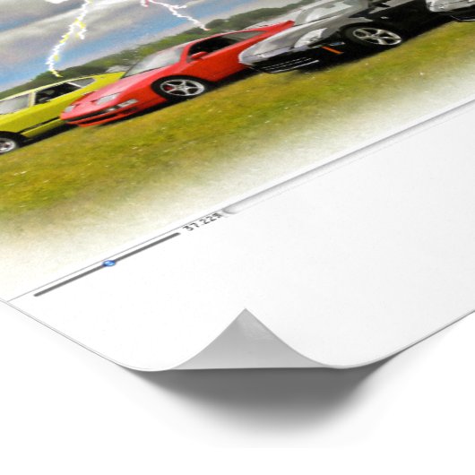 240 tot 370 Z auto's Poster (Hoek)