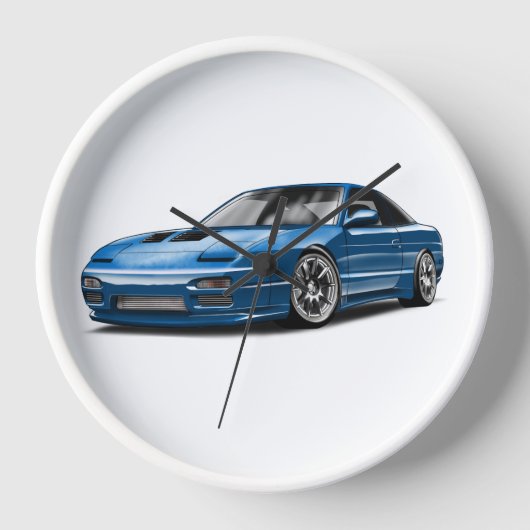 240sx blauwe auto tekening (Voorkant)
