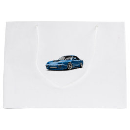 240sx blauwe auto tekening groot cadeauzakje