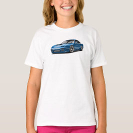 240sx blauwe auto tekening t-shirt