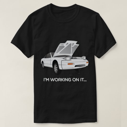 240sx S13 waarmee ik bezig ben met grafische pullo T-shirt (Design voorkant)