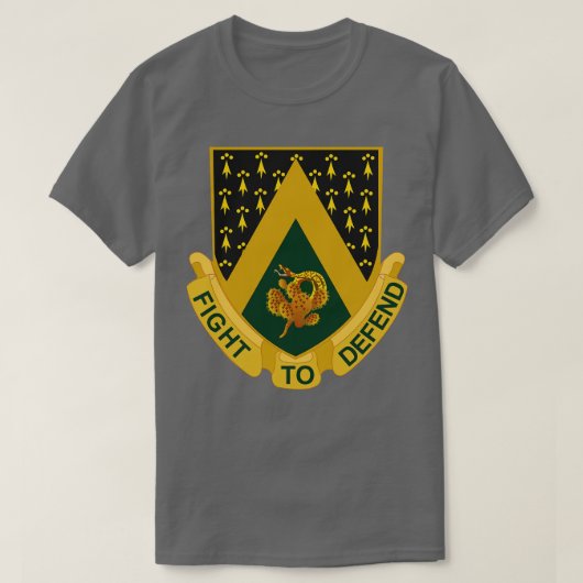 240th Cavalry Regiment DUI wo Txt X T-shirt (Design voorkant)