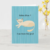 241010_friend_Cat_blue Voel u beter Kaart (Gele Bloem)