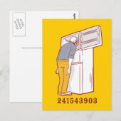 241543903 diepvriesdroog met humoristische shirt briefkaart (Voorkant / Achterkant)