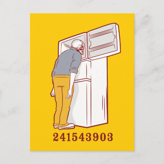 241543903 diepvriesdroog met humoristische shirt briefkaart (Voorkant)