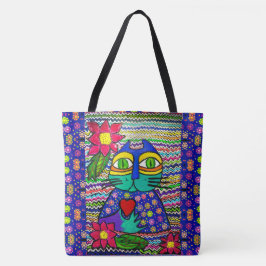 241- Kisa the Cat - Canvas tas