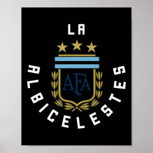 2425 Argentinië Vlag Voetbalshirt Kit Sport Unifor Poster