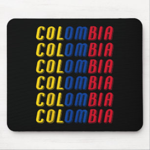 2425 Colombiaanse Vlag Voetbalshirt Kit Sport Unif Muismat