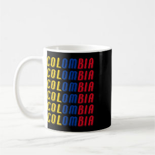 2425 Colombiaanse Vlag Voetbaltenue Sportuniform Koffiemok