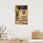 242e Canadese veldbataljon1915 Poster (Keuken)