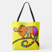 244 - Chameleon - Canvas tas (Achterkant)