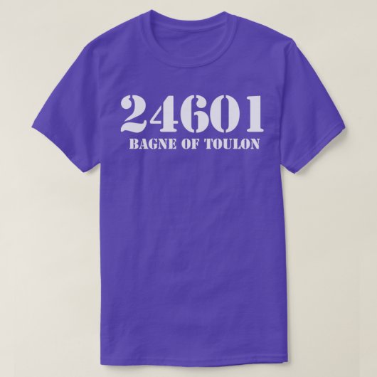 24601 versie t-shirt (Design voorkant)