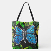 246 - Butterfly - Canvas tas (Achterkant)