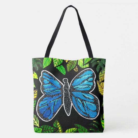 246 - Butterfly - Canvas tas (Achterkant)