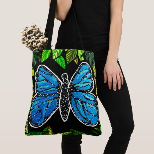 246 - Butterfly - Canvas tas (Dichtbij)