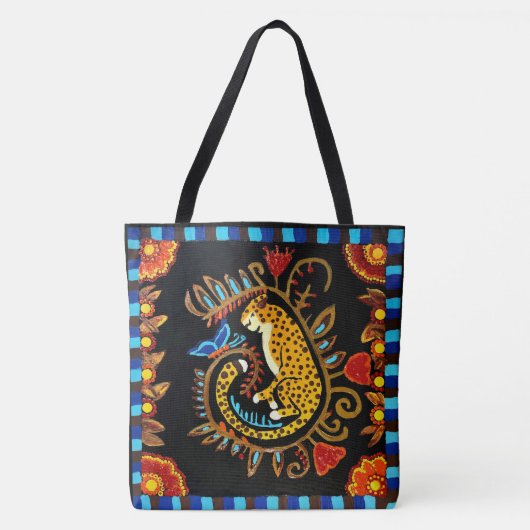 246 - Slapen Jaguar - Canvas tas (Voorkant)
