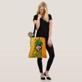 248 - Egel en ananas - Canvas tas (Op model)