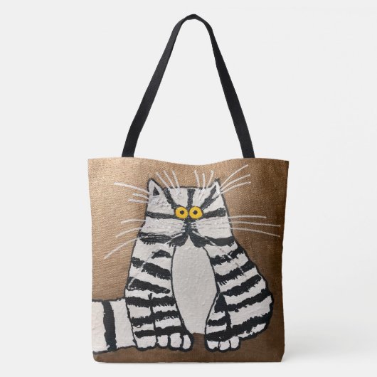 249 - Kat van Botero - Canvas tas (Achterkant)