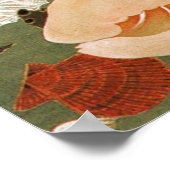 24. 貝 図, 若 甲 Shells, Jakuchu, Japan Art Poster (Hoek)