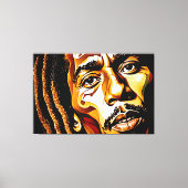 24_00, Gezicht, Abstract, Grote Galerij Wrap, Canvas Afdruk (Voorkant)