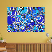 24_011, Geometrische Abstracte kunst Canvas Afdruk (Insitu (Woonkamer))