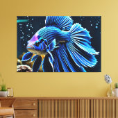 24_021, Betta viskunst, Canvas Afdruk (Insitu (Woonkamer))