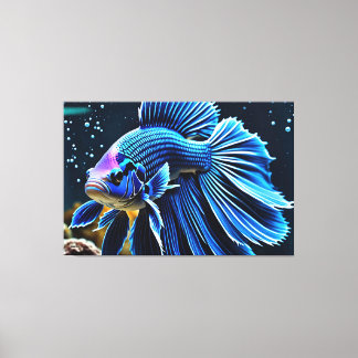 24_021, Betta viskunst, Canvas Afdruk