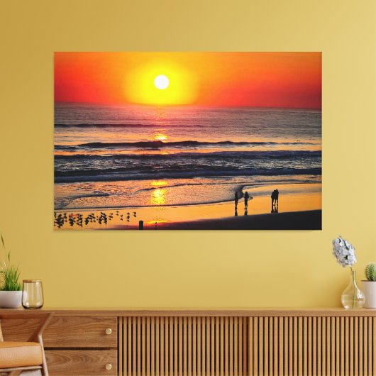24_039, Sunrise Beach Canvas Afdruk (Insitu (Woonkamer))