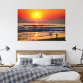 24_039, Sunrise Beach Canvas Afdruk (Insitu (Slaapkamer))