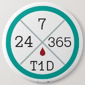 24-07-365 T1D Life Jumbo Button (Voorkant)