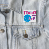 24-07-Tennis Vierkante Button 5,1 Cm (In situ)